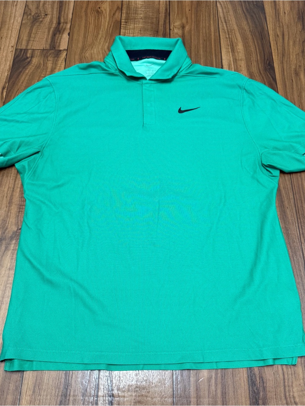 Nike Dri-FIT TW Tiger Woods Golf Polo Green Men’s Large DR5314-324 *Flaw